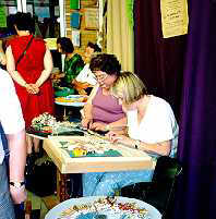 Recontre Internationale of the lacemakers(lacemaking machines): the reception of the lacemakers(lacemaking machines)